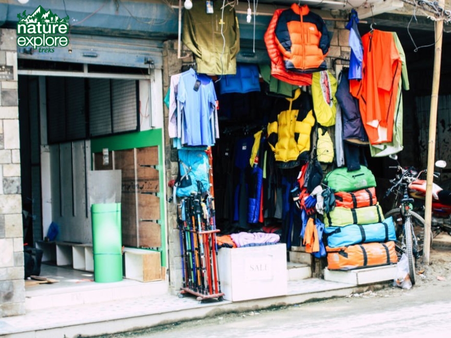 Buying trekking gears for upper mustang trek